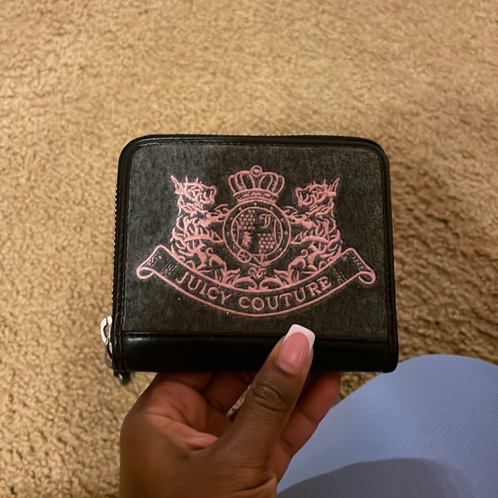 Juicy couture wallet (small) gray and pink